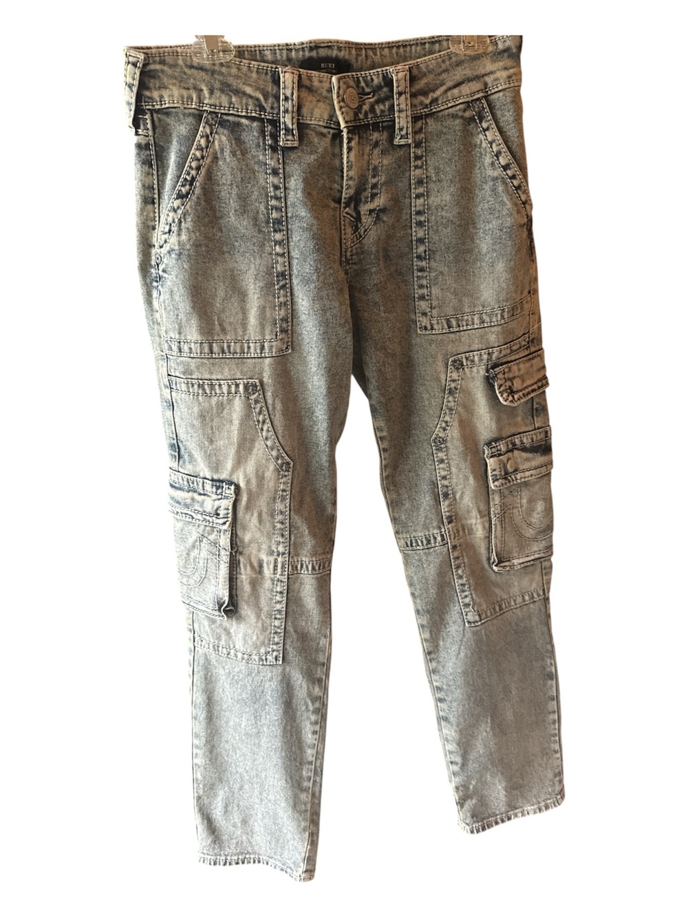 True Religion Washed Cargo Jeans - Utility Style size 28